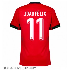 Portugal Joao Felix #11 Replik Heimtrikot EM 2024 Kurzarm